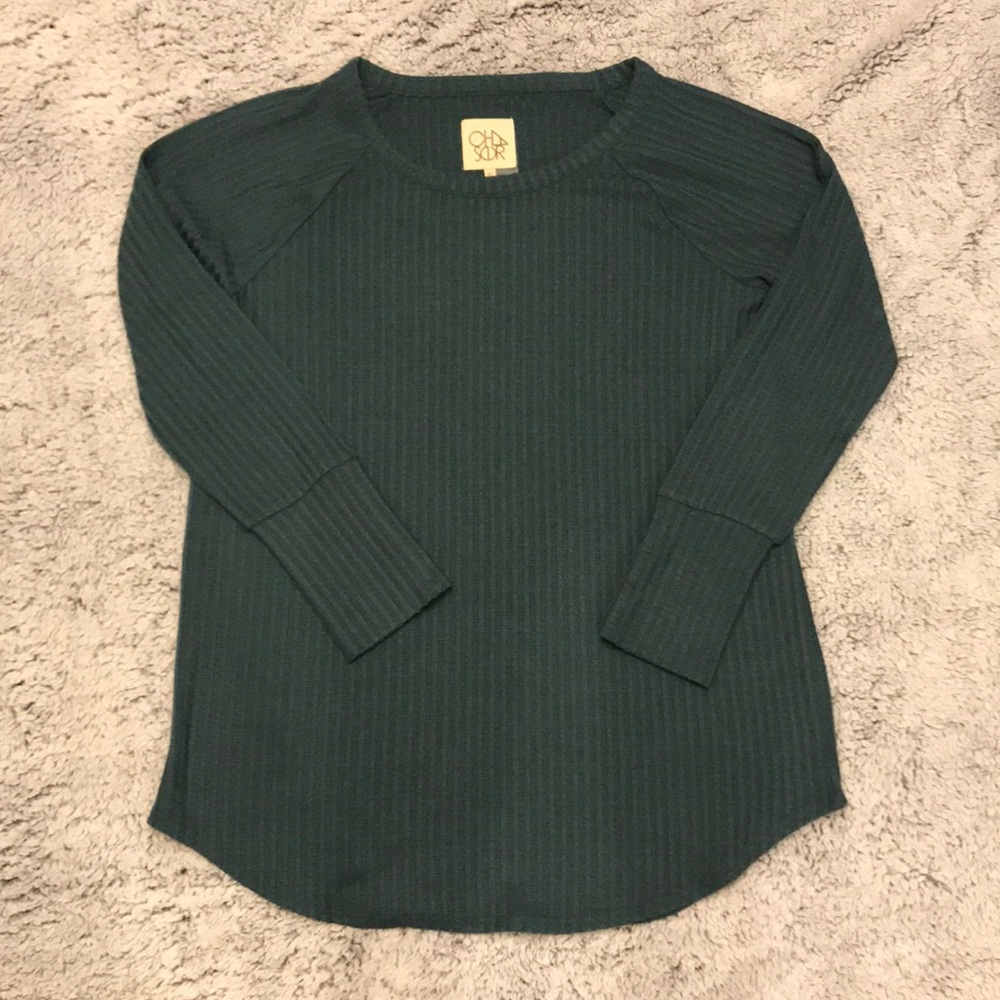 NWOT Chaser waffle knit thermal top sz XL